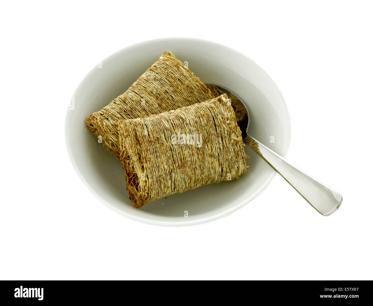 shredded wheat breakfast cereal Stock Photo