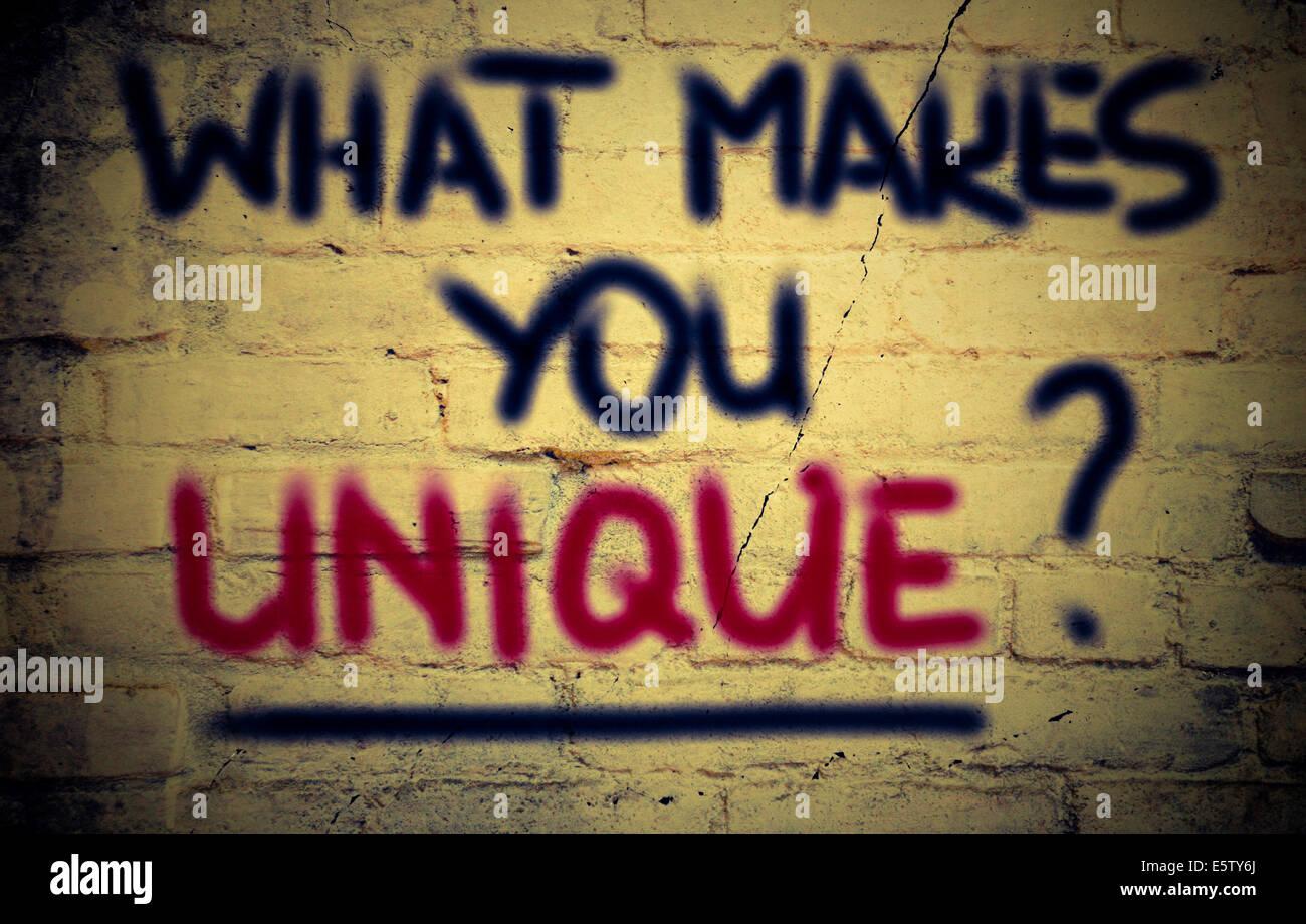 what-makes-you-unique-concept-stock-photo-alamy