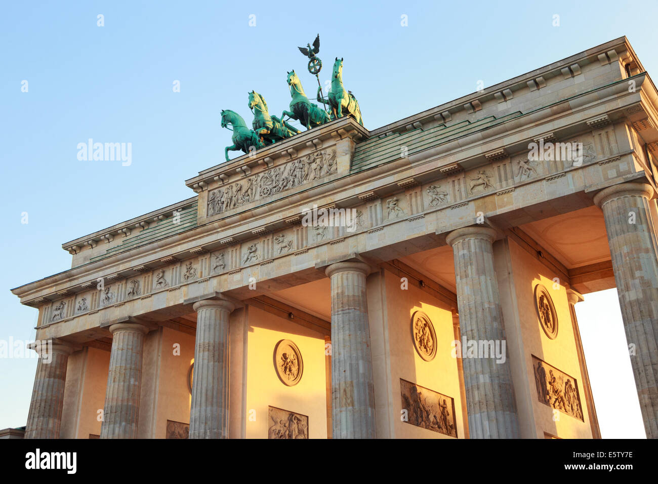 Brandenburg Gate in Berlin, Germany. Stock Photo
