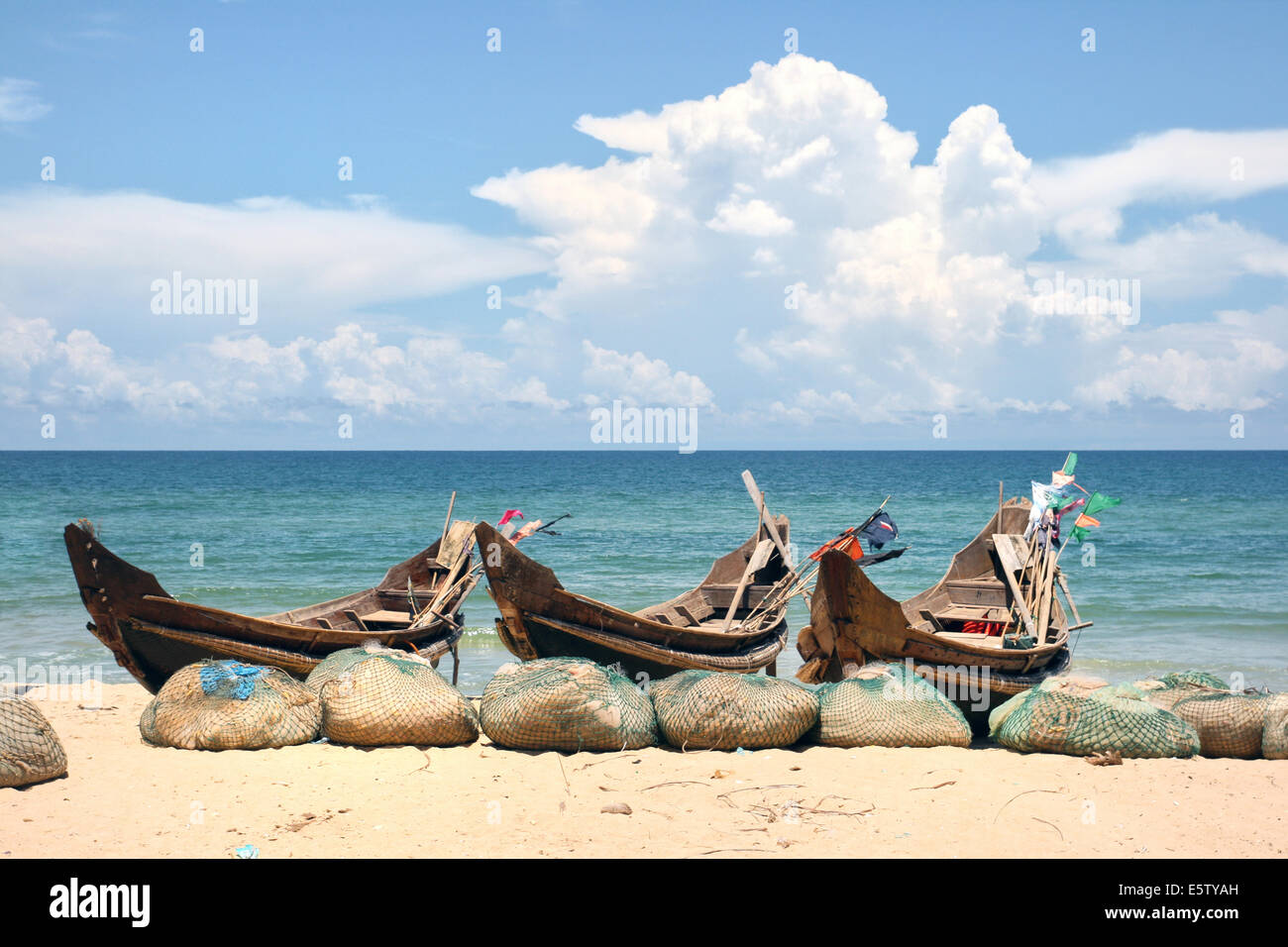 Coast near Da Nang, Vietnam Stock Photo