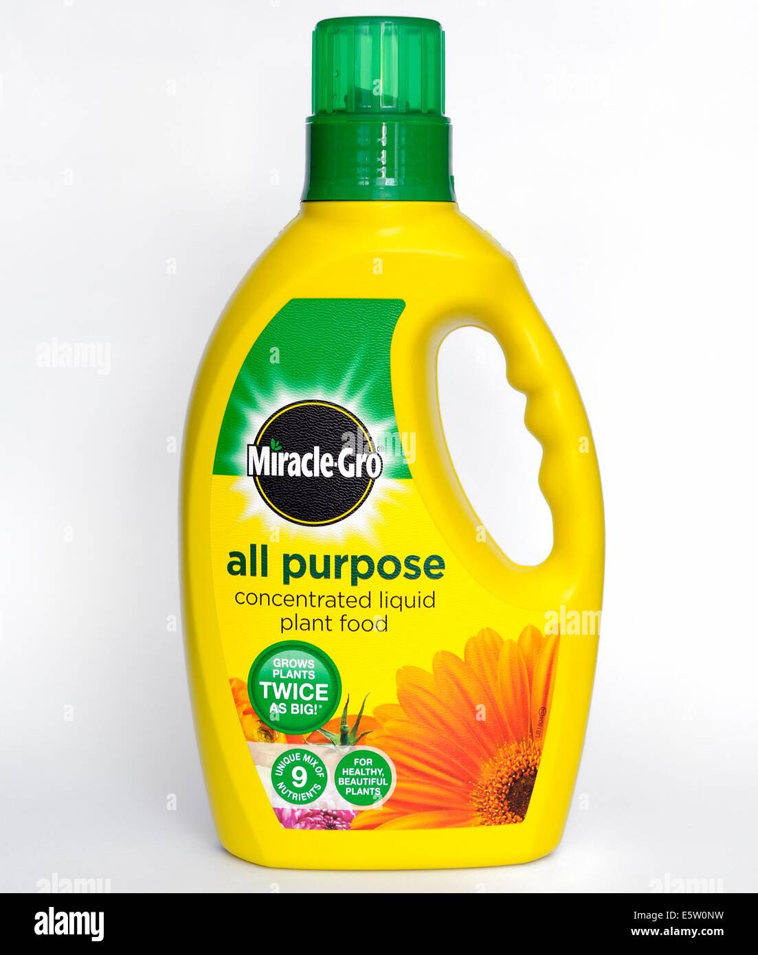 Miracle grow all purpose concentrated liquid plant food Stock Photo