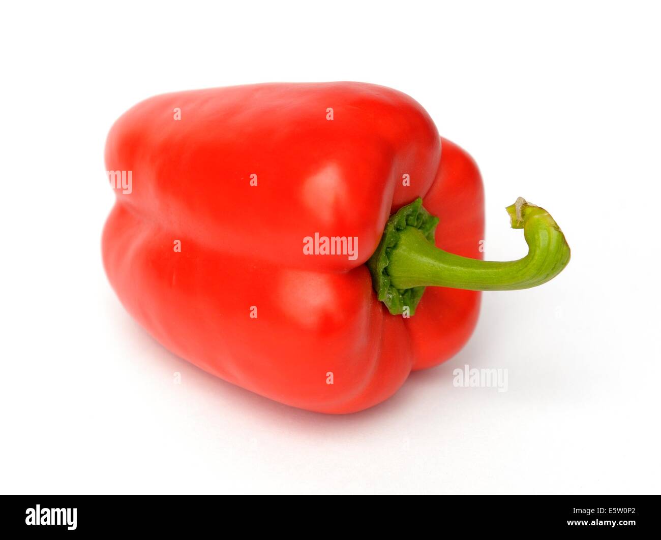 Red pepper on a white background Stock Photo - Alamy