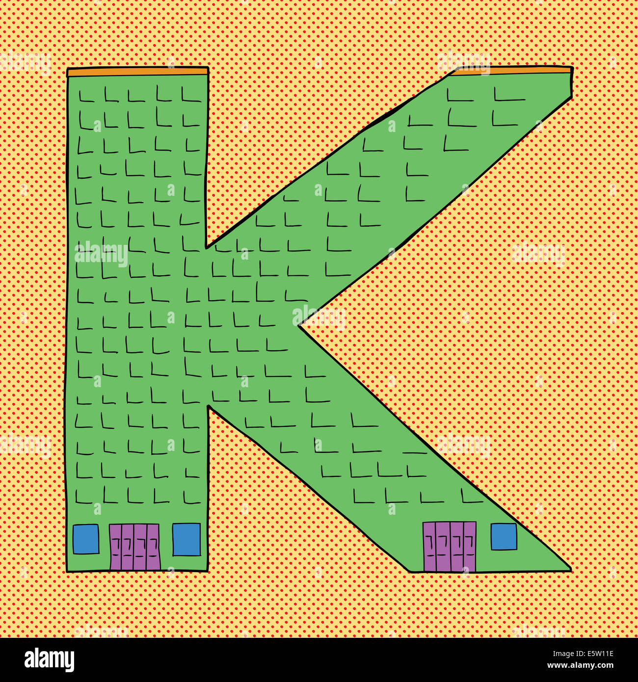 Cartoon letter k hi-res stock photography and images - Page 2 - Alamy