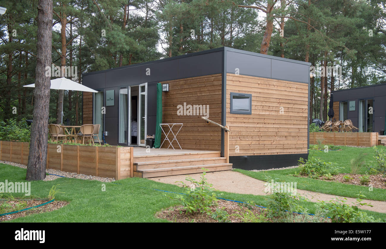 Krausnick, Germany. 06th Aug, 2014. View of the new 'Mobile Home' village  in the amusement park Tropical Island in Krausnick, Germany, 06 August  2014. Photo: Tim Brakemeier/dpa/Alamy Live News Stock Photo - Alamy
