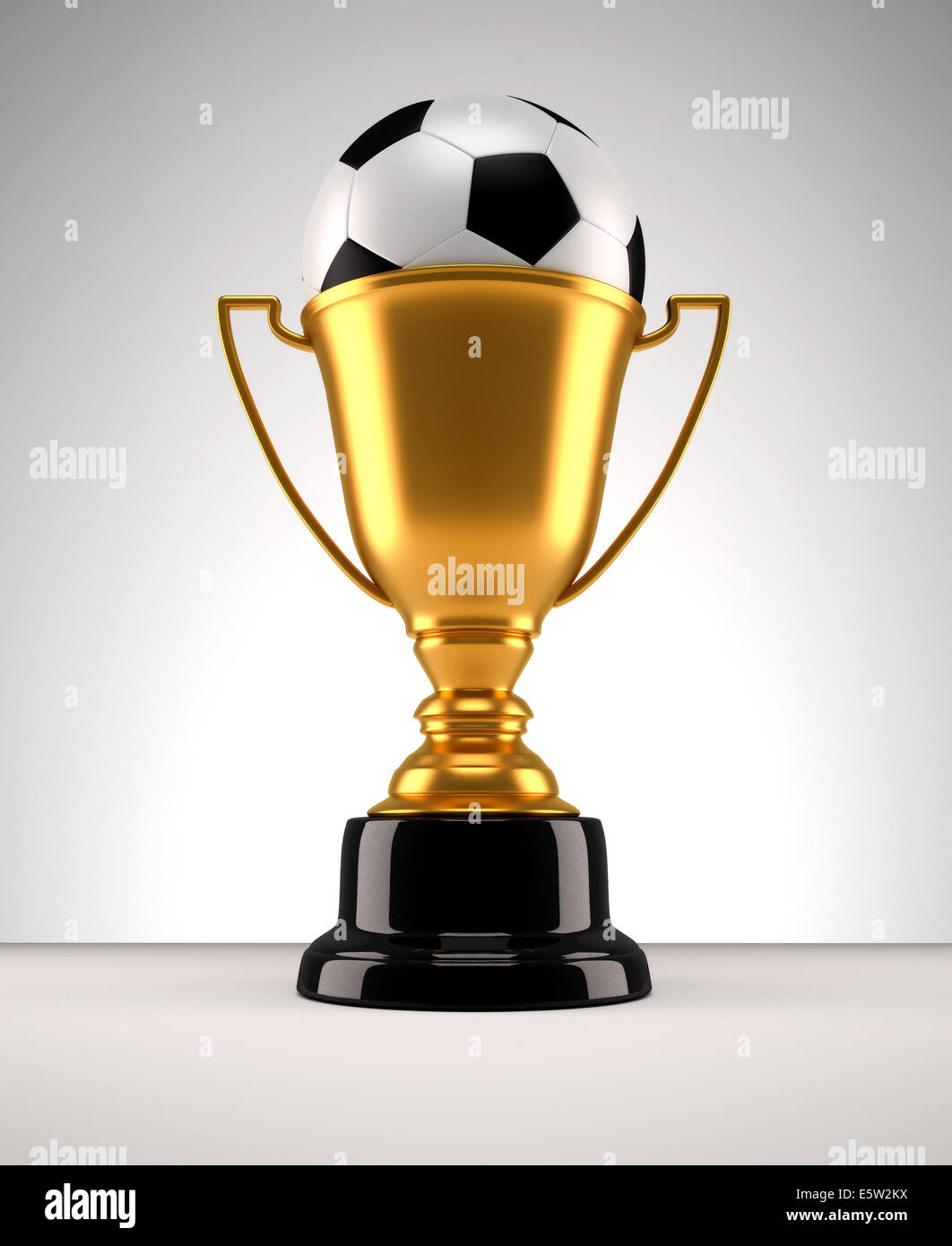 Gold trophy cup soccer football hi-res stock photography and images - Alamy