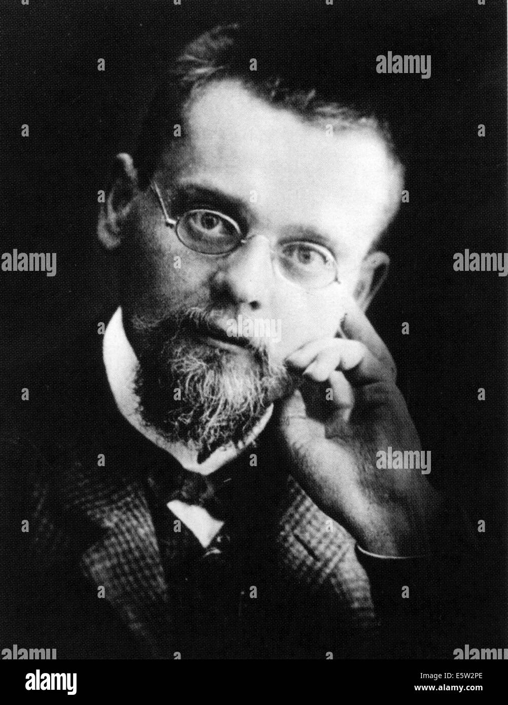ERNST ZERMELO (1871-1953) German logician and mathematician about 1900 Stock Photo