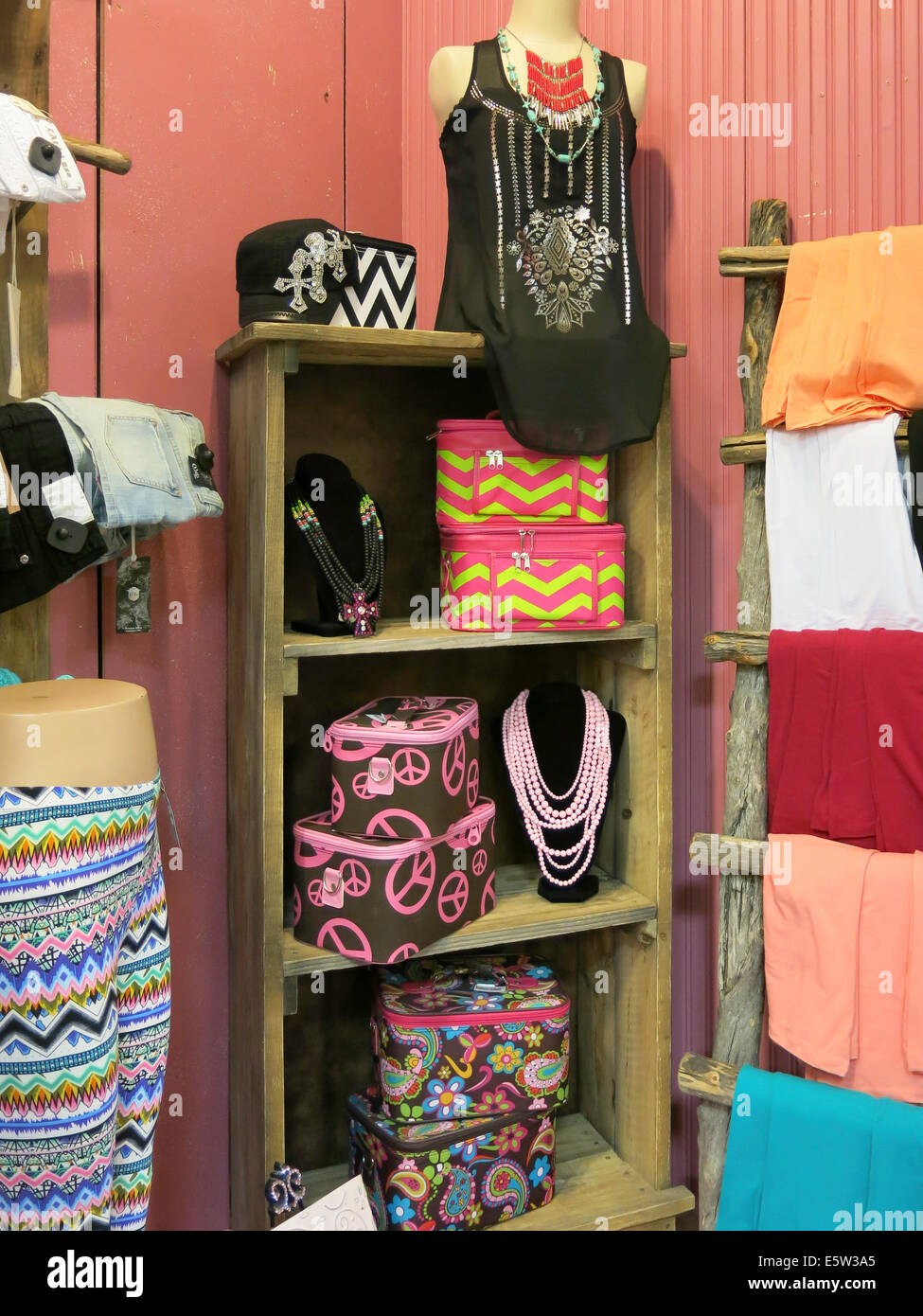 'Wild Out West' Boutique in the Holiday Village Mall, Great Falls, MT, USA Stock Photo