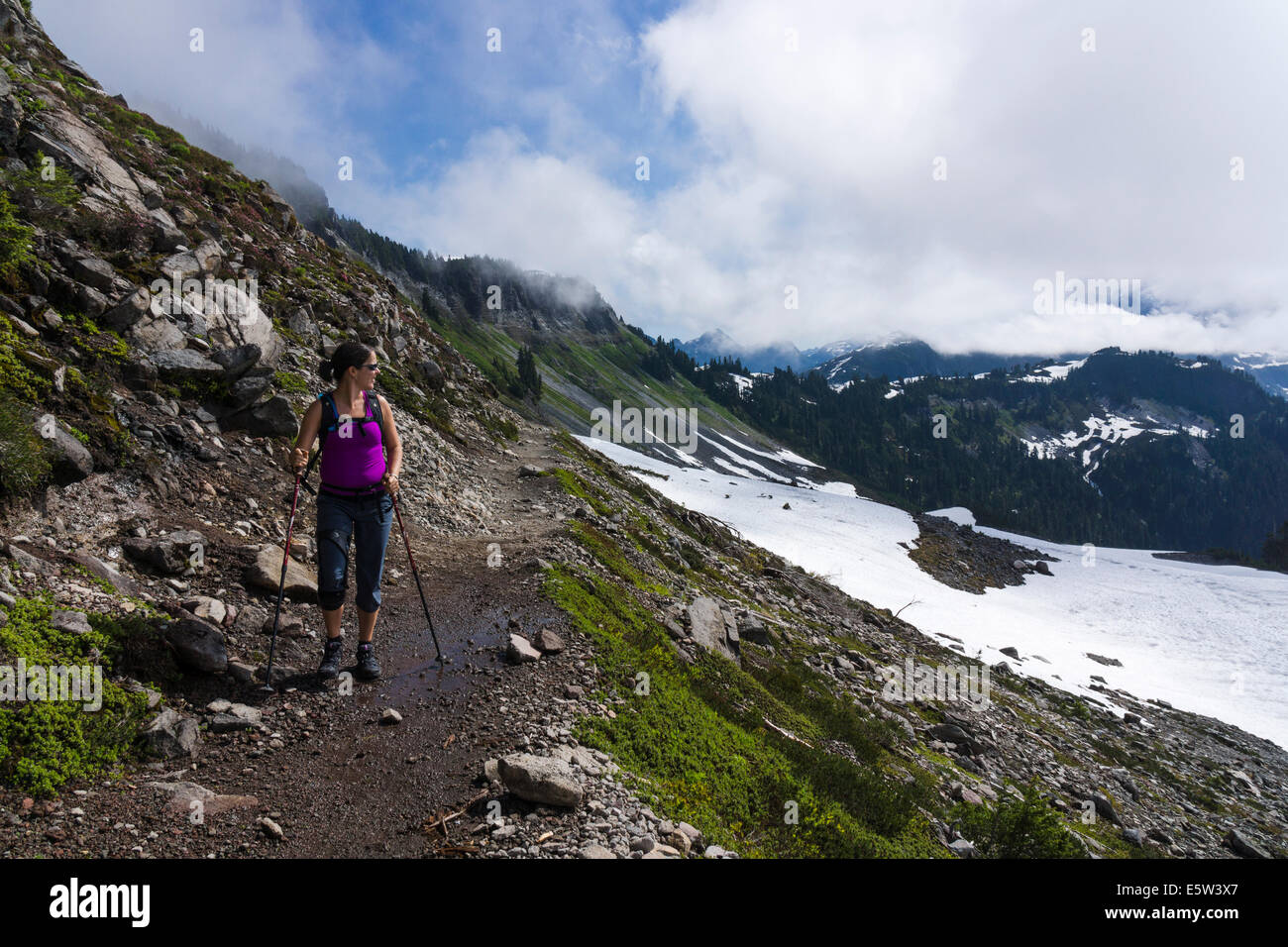Chain Lakes Trail. Mt. BakerSnoqualmie National Forest, Washington