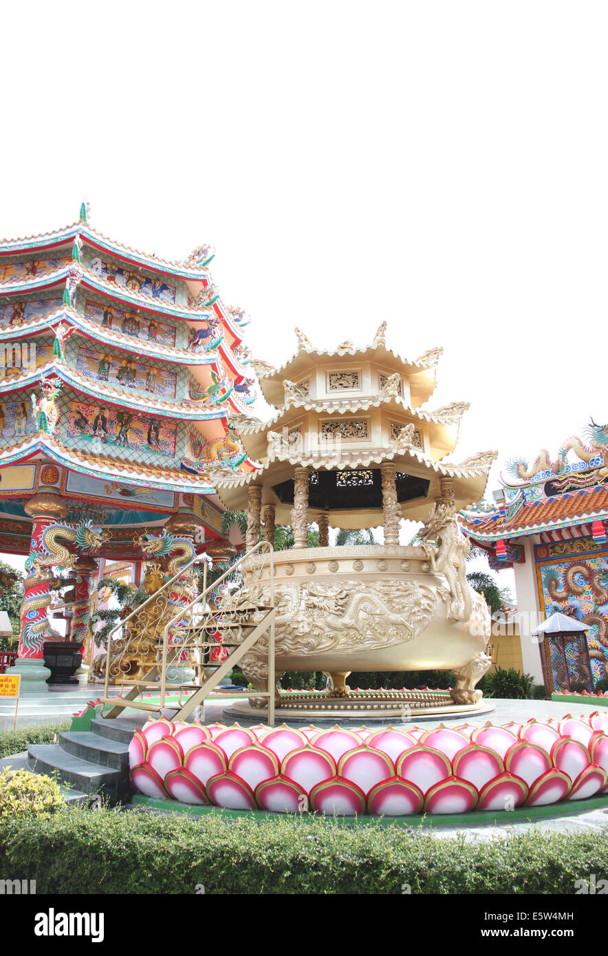 Sculpture in the Chinese Temple,Thailand. Stock Photo