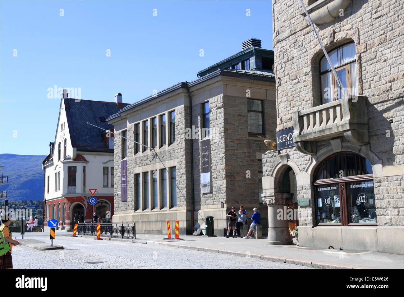 Kunstmuseet Kube and Jugendstilsenteret, Apotekergata, Ålesund, Sunnmøre, Møre og Romsdal, Vestlandet, Norway Scandinavia Europe Stock Photo