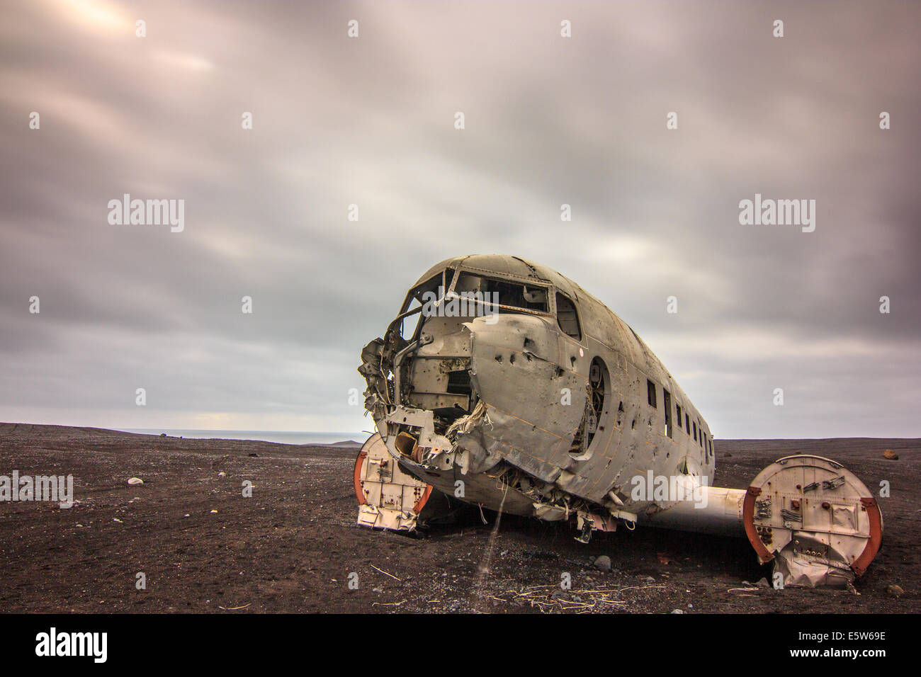 US Navy DC3 crash Stock Photo