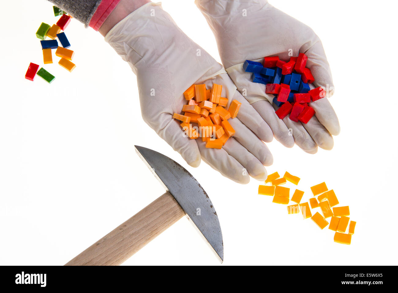 Colored mosaic tiles Stock Photo - Alamy