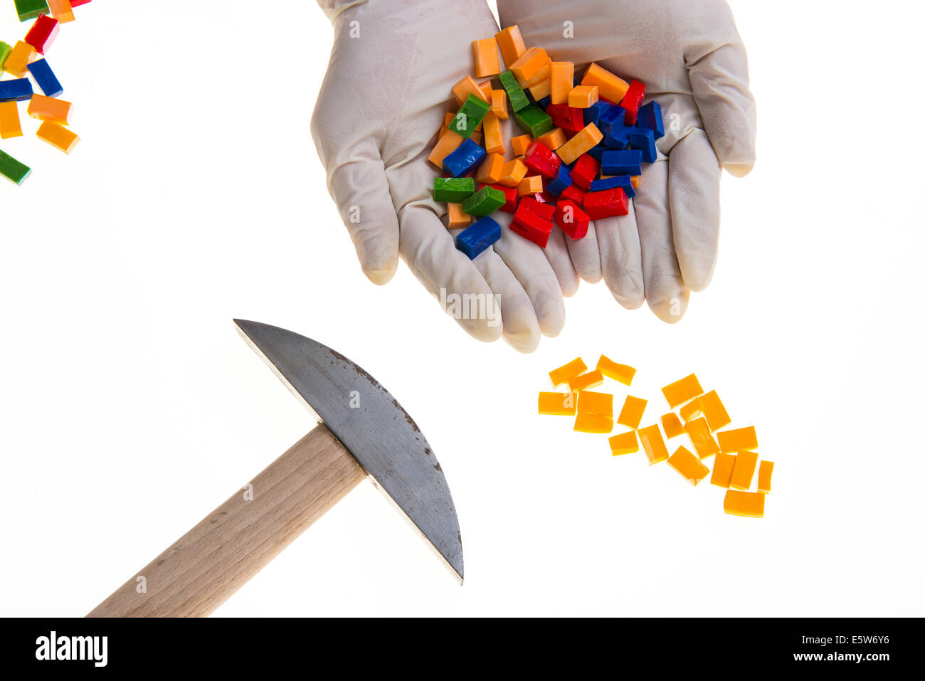Colored mosaic tiles Stock Photo - Alamy