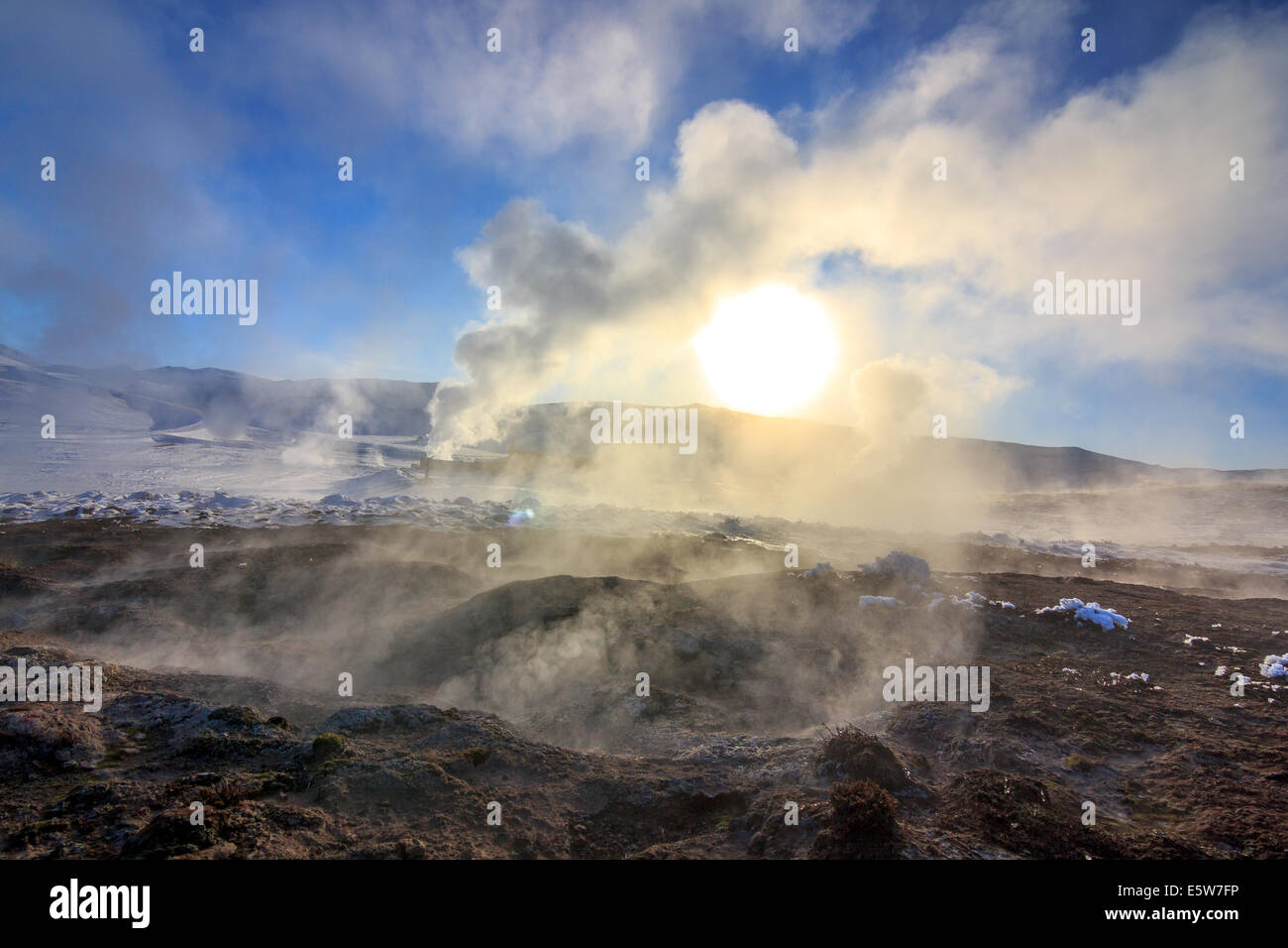 Myvatn Geothermal Area Stock Photo