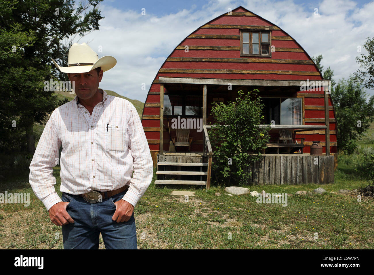 Gaber the owner of La Reata Ranch near Kyle, Saskatchewan