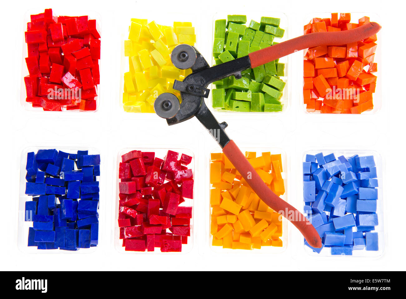 Colored mosaic tiles Stock Photo - Alamy