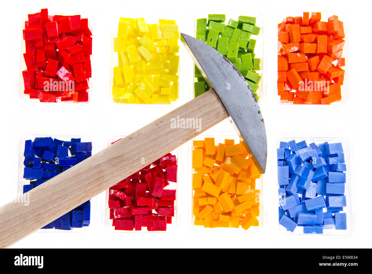 Colored mosaic tiles Stock Photo - Alamy