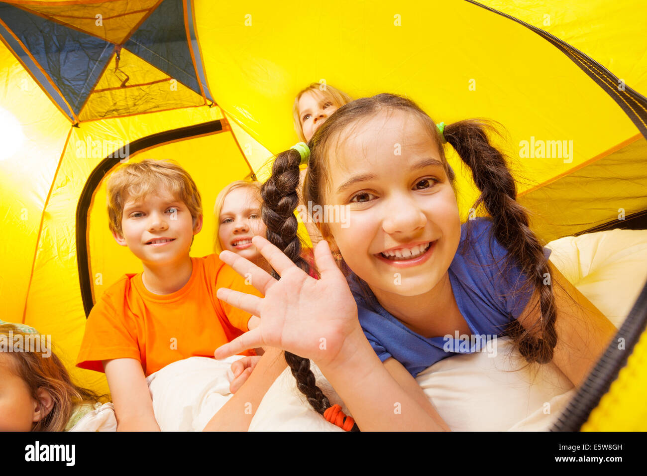 Camping is fun Stock Photo Alamy