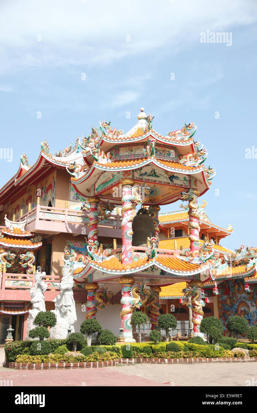 Sculpture in the Chinese Temple,Thailand. Stock Photo