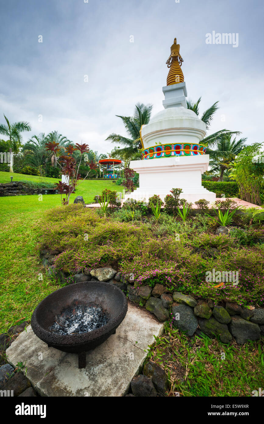 Kalachakra Stupa (Buddhist) shrine, Paleaku Gardens Peace Sanctuary, Kona Coast, The Big Island