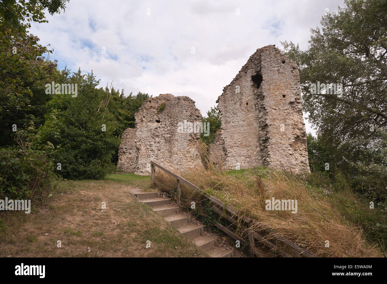 Corner remains of 12th century Norman castle Sutton Valence castle on
