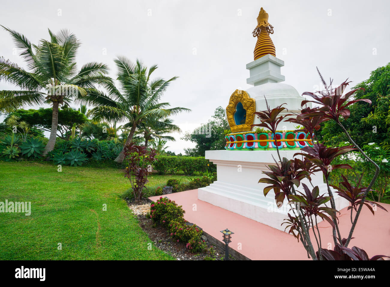 Kalachakra Stupa (Buddhist) shrine, Paleaku Gardens Peace Sanctuary, Kona Coast, The Big Island
