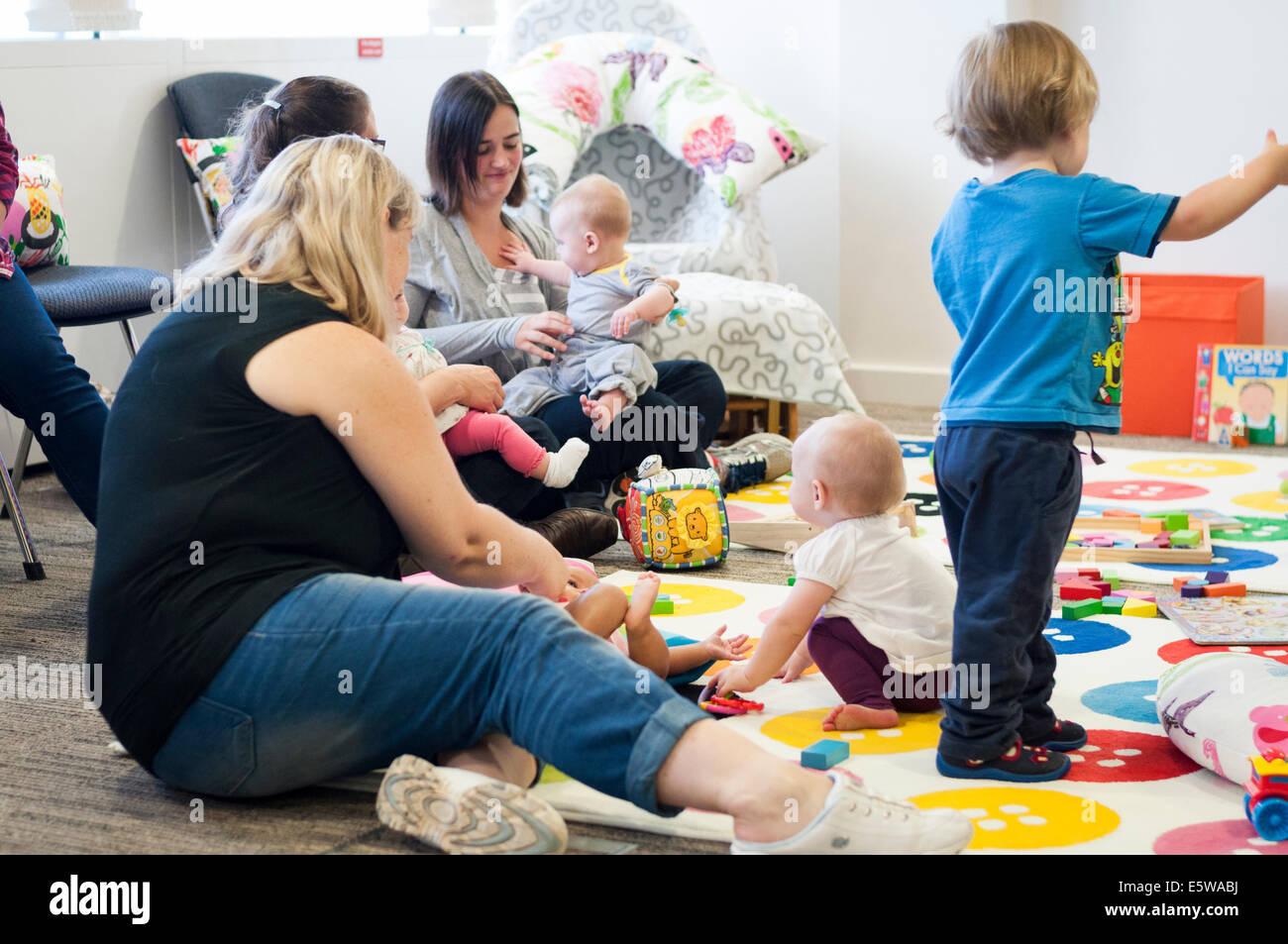 Milton Keynes, UK, 6th Aug 2014. Mothers and babies at the launch of