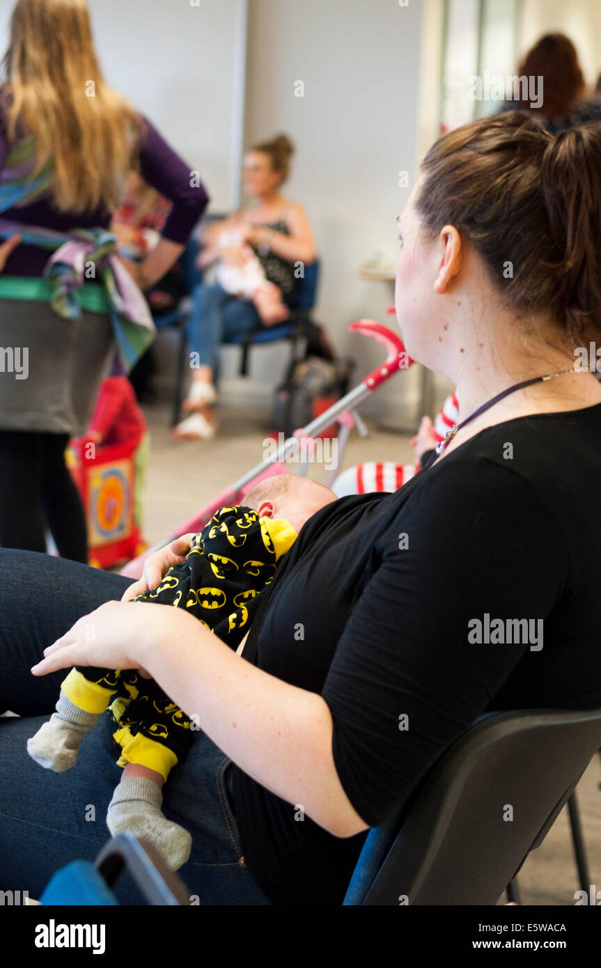 Milton Keynes, UK, 6th Aug 2014. Mothers and babies at the launch of