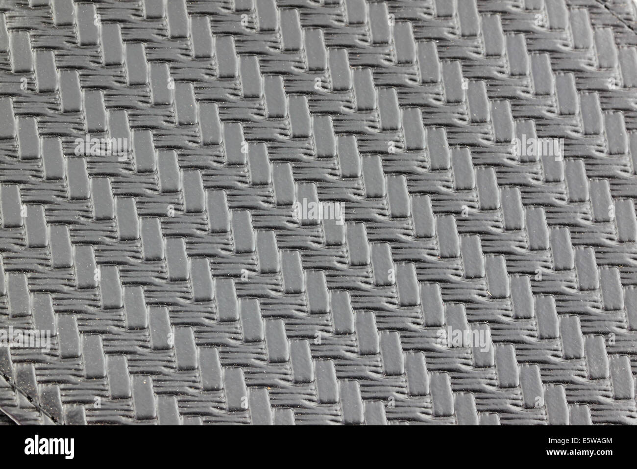 Textured and pattern of black leather for the background. Stock Photo