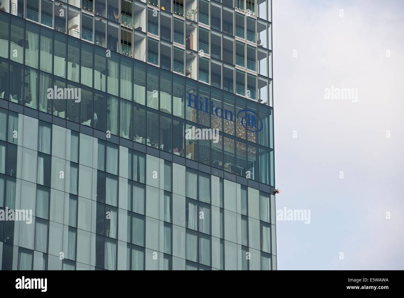 Hilton Hotel, Deansgate, Manchester. Stock Photo