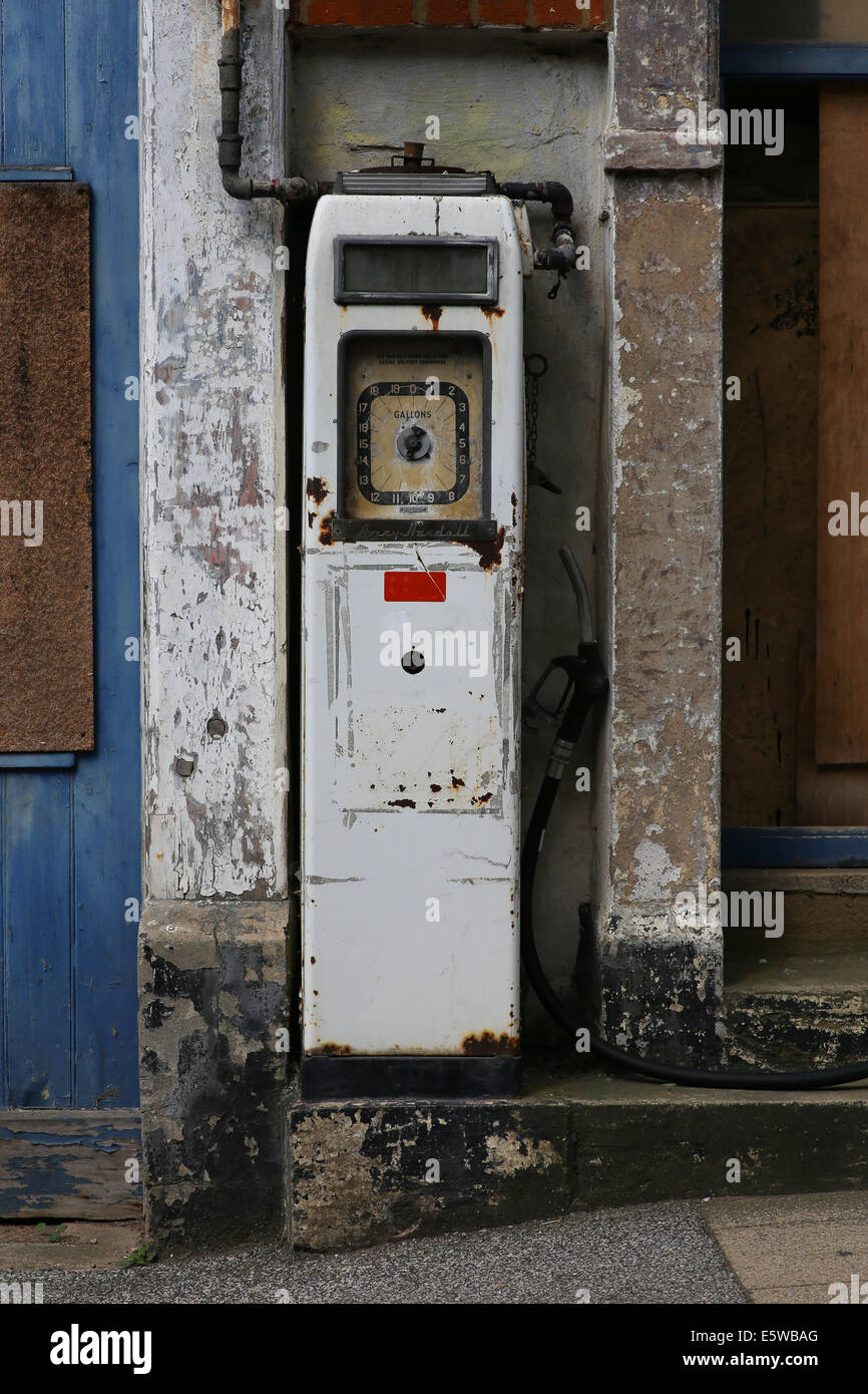 Old disused petrol filling station Buckingham England Stock Photo Alamy