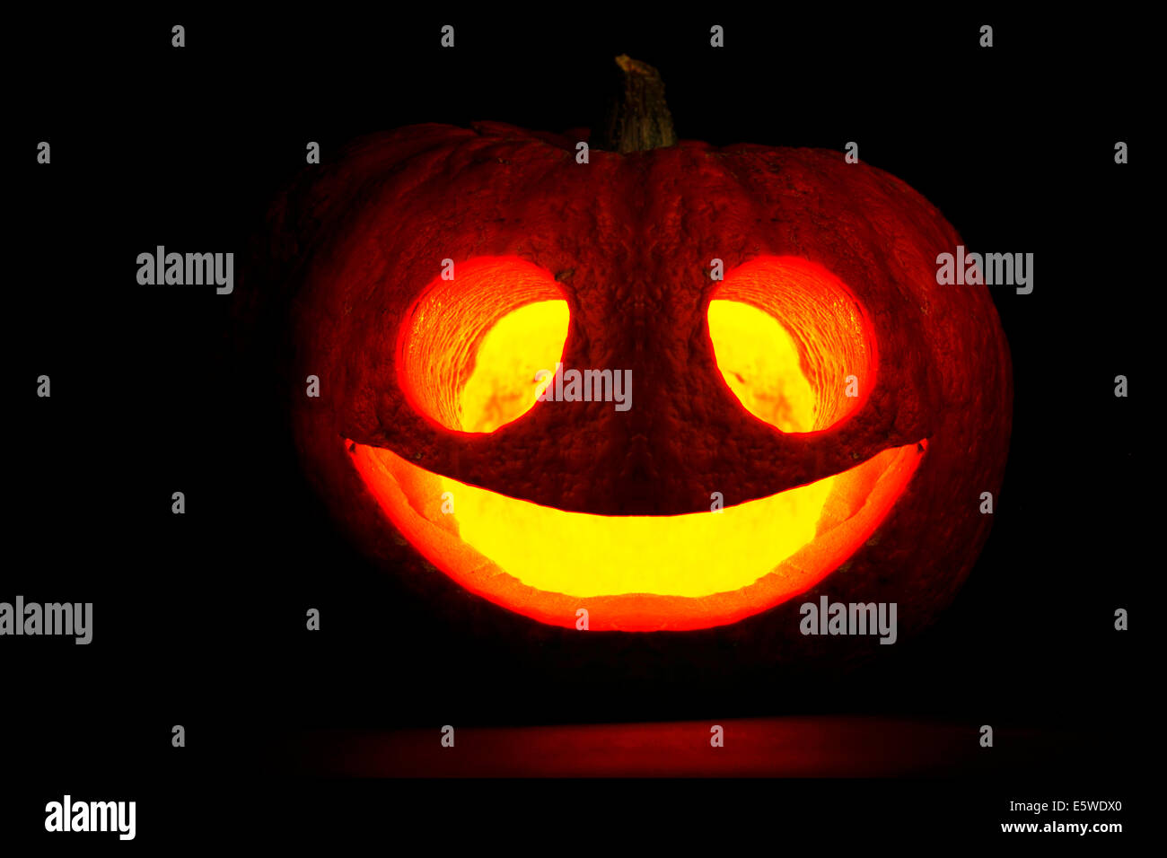 Halloween pumpkin isolated on black background Stock Photo - Alamy
