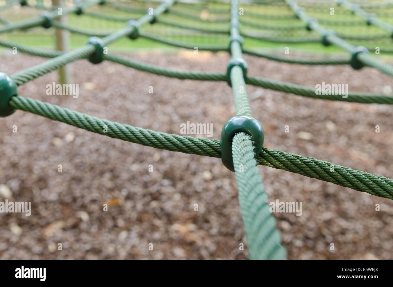 New strong safe secure rope net in ROSPA approved playground climbing