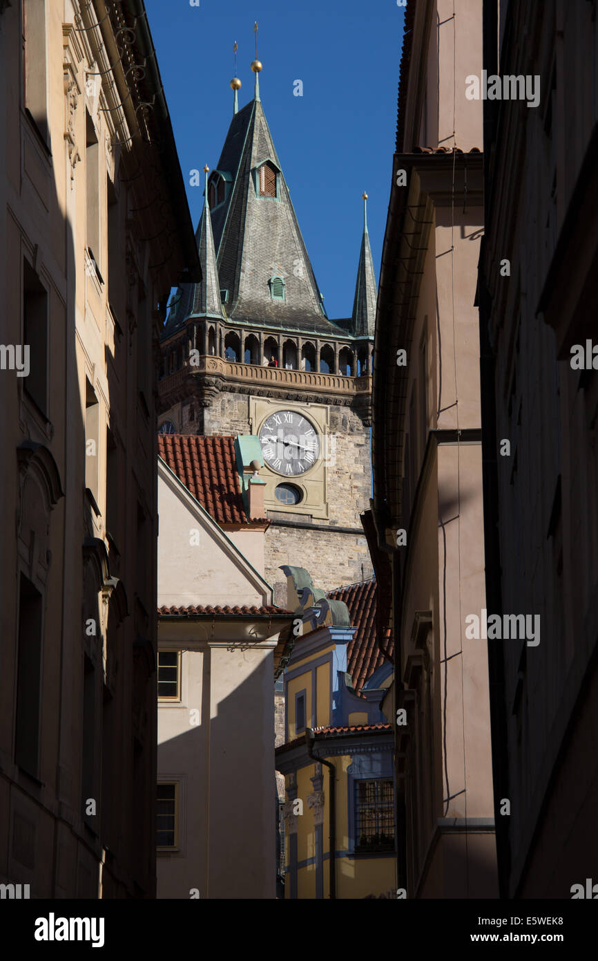 Town hall in the Old town Prague Czech Republic Stock Photo