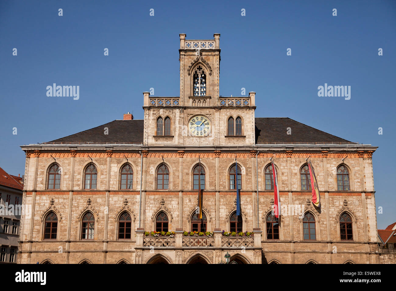Weimar city hall, Thuringia, Germany, Europe Stock Photo