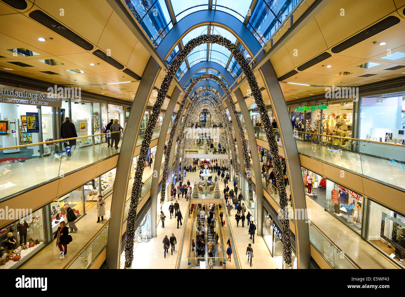 Shopping center decorated for Christmas, Europa Passage, Hamburg Stock Photo 72475427 Alamy