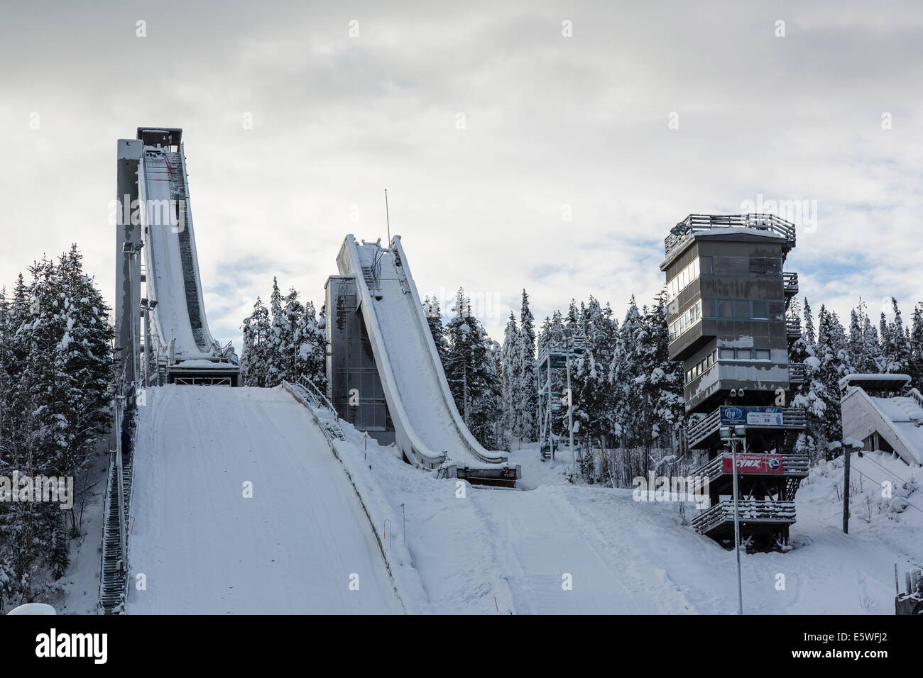 Ounasvaara ski jump, Rovaniemi, Lapland, Finland Stock Photo - Alamy