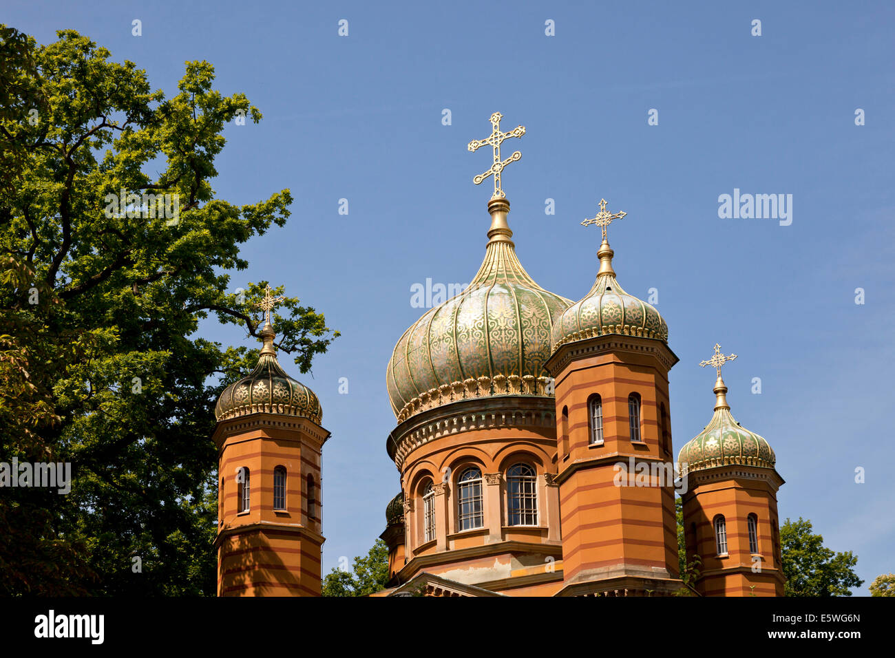 Russian-Orthodox Chapel, Weimar, Thuringia, Germany, Europe Stock Photo