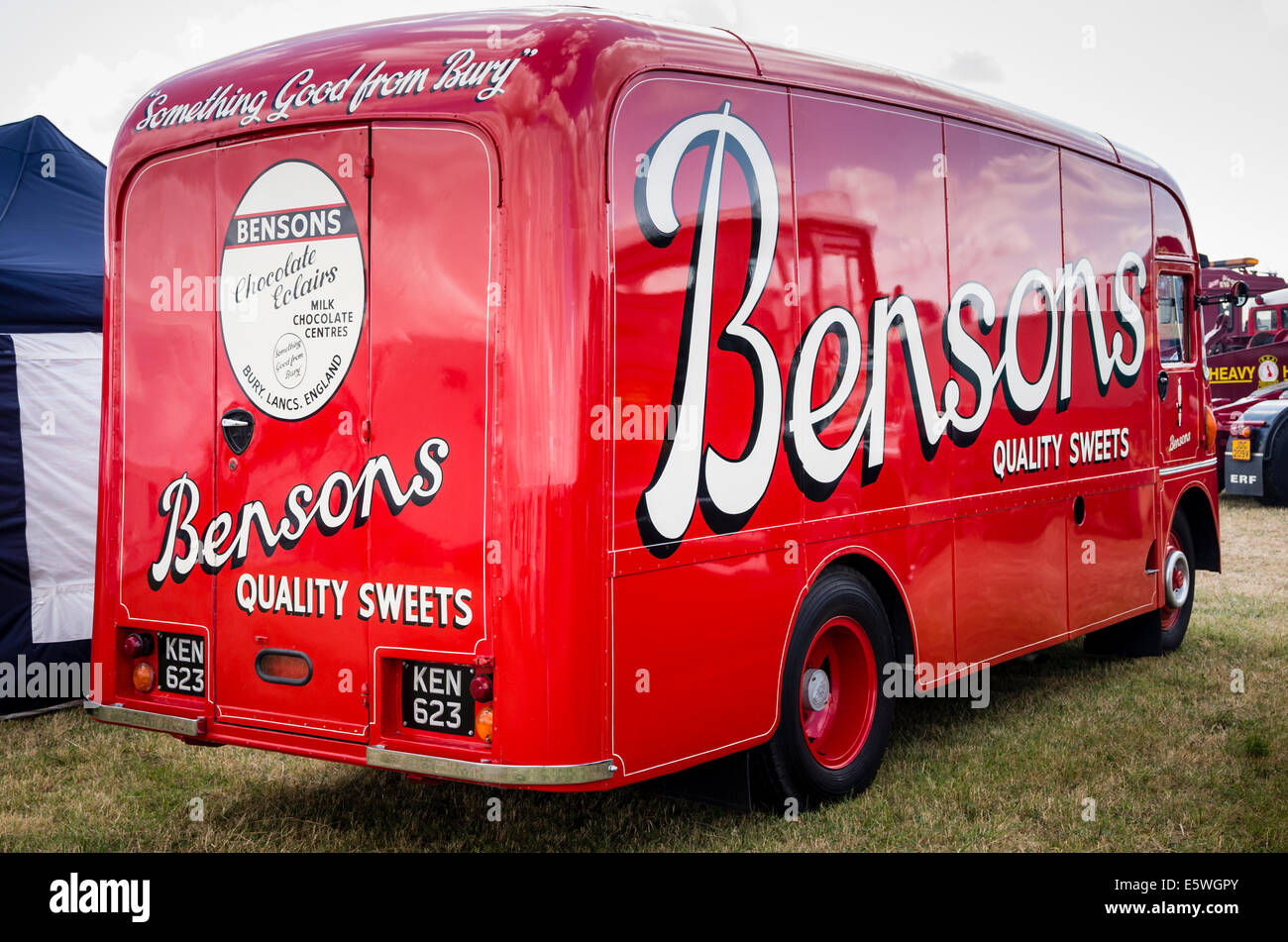 Bensons quality sweets delivery truck from 1950s Stock Photo Alamy