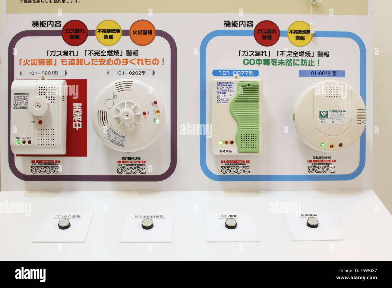 gas alarm in japan Stock Photo Alamy