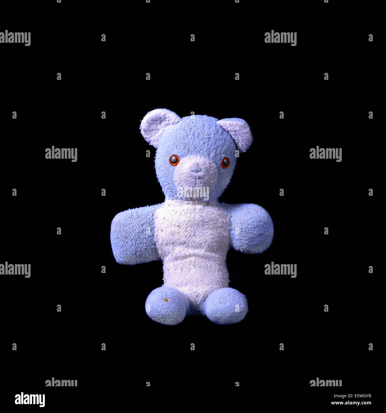 vintage blue teddy bear