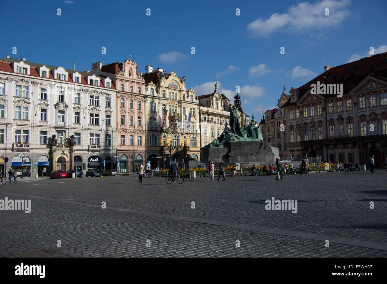 The town square of Prague, Czech Republic Stock Photo