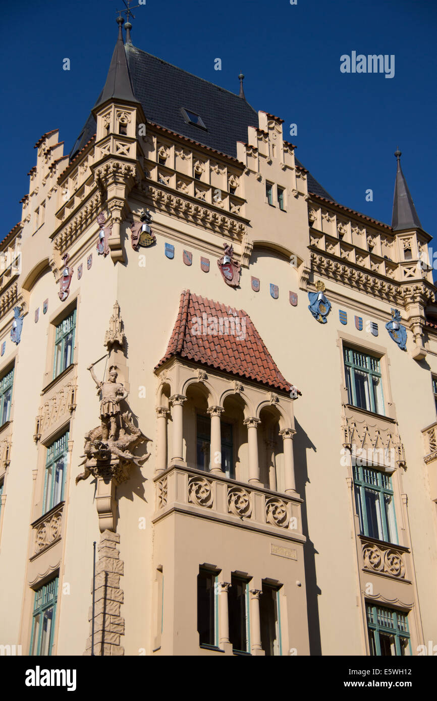 Building in the old town of Prague, Czech Republic Stock Photo