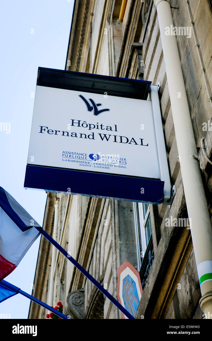 George Fernand Widal Fernand widal hospital, paris Stock Photo - Alamy