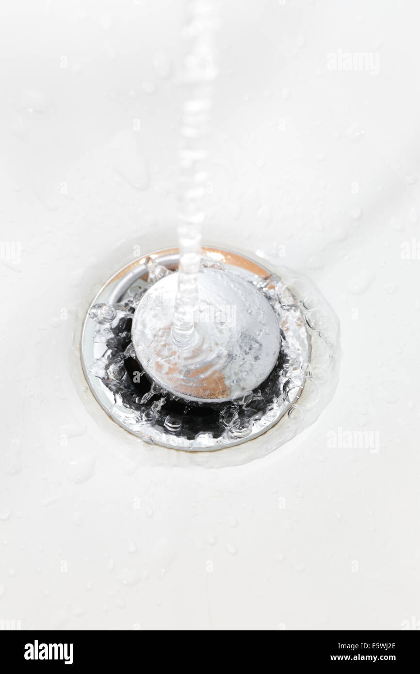 Water splashing in a sink Stock Photo Alamy