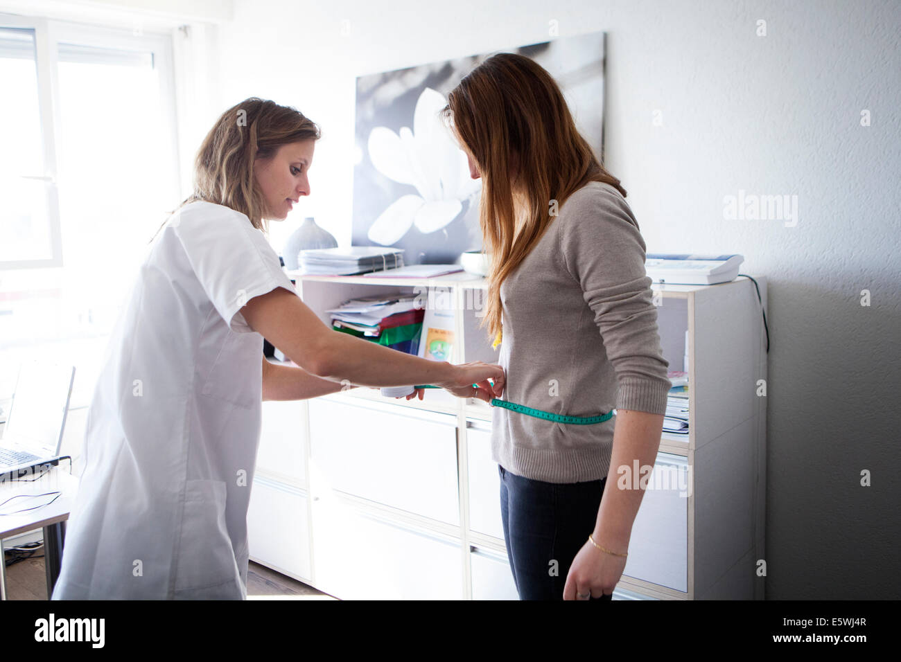 Diet consultation for woman Stock Photo