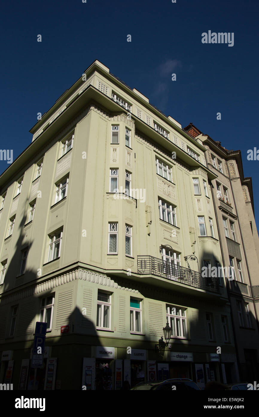 Building in the old town of Prague Czech republic Stock Photo