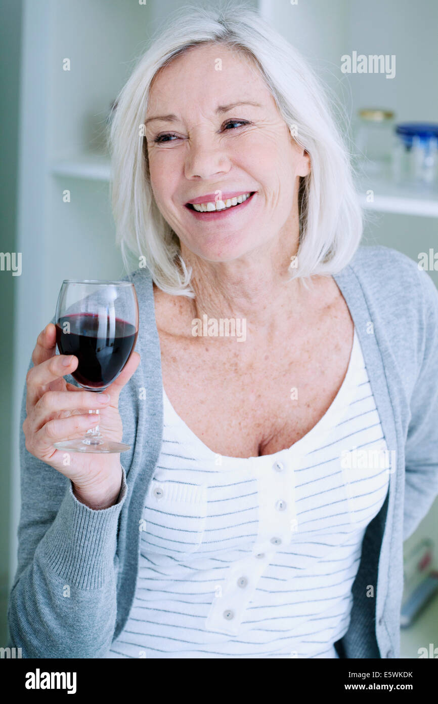 Elderly person drinking Stock Photo Alamy