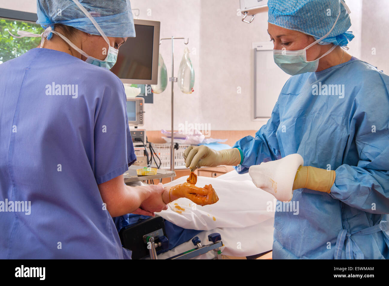 Shoulder, arthroscopy Stock Photo