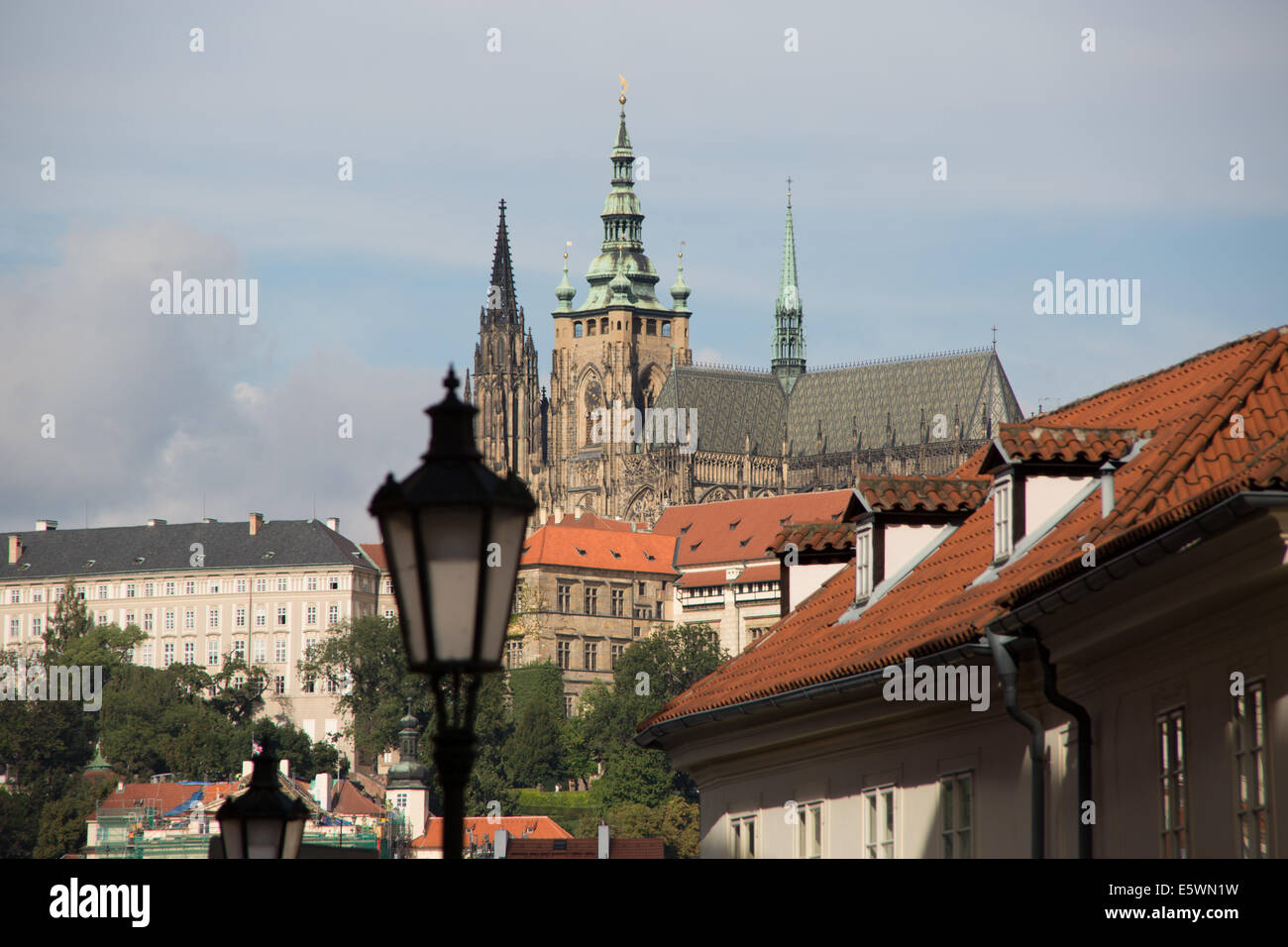 St Vitus cathedral and Prague castle Prague Czech Republic Stock Photo